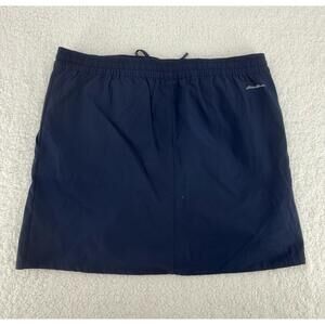 Eddie Bauer Navy Elastic Waist‎ Drawstring Skirt Womens Skirt Medium